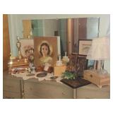 Wood Jewelry Boxes, Luggage, Lamps