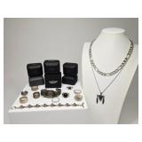 9.95 OZT Sterling Silver Jewelry, Harley Davidson