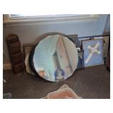 Wall Art, Wall Mirror, Clock