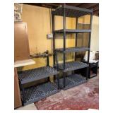 2 Plastic Shelving Units