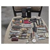 Large Assortment of Pocket Knives