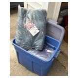 Three New Mover's Blankets, Storage Tote