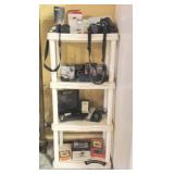 Plastic Shelf, Canon, Vivitar, Nikon