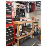 Tool Bench, Car Detailing Products,  Air Inflator