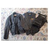 Harley-Davidson Leather Jacket & Vest, Pants