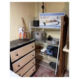 Wire Shelving Unit, Chest, Bench, Buffet Server