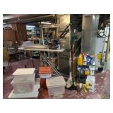 Rolling Hanging Rack, Keller Step Stool, CHI Iron