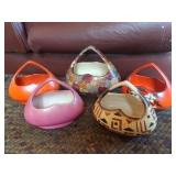 5 Pieces of Czech Pottery