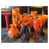 9 Pieces of Czech Glass