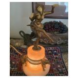 Art Deco Pixie Lamp, Woven Tapestry