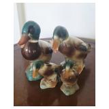 4 Royal Copley Ceramic Mallard Ducks