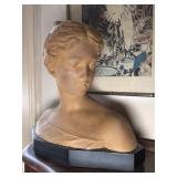 Neoclassical Style Plaster Female Bust