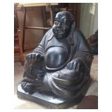 Large Carved Wood Buddha Statue