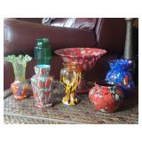 7 Pieces of Czech Glass
