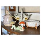 4 Pieces of Czech Pottery, Royal Dux