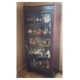 Vintage Wood Display Cabinet