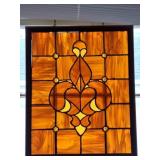 Framed Stained Glass Panel