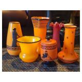 6 Pieces of Czech Glass
