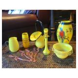 6 Pieces of Czech Glass