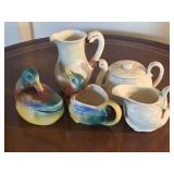 5 Pieces of Czech Pottery