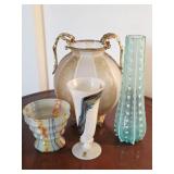 Vases, Czech Art Glass, Bohemian