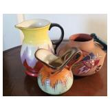 3 Pieces of Czech Pottery