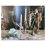 Panther Console Tray & Figurine, Statue, Pitcher