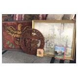 Framed Wall Art, US Navy Cast Medallion, Plaque