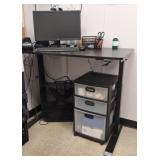Electric Adjustable Height Desk, LG Monitor