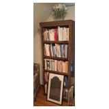 Bookshelf, Framed Brass Rubbing, Books