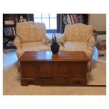 Lane Cedar Chest, Pair of Side Chairs