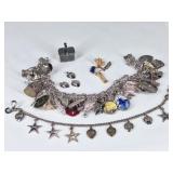 5 OZT Sterling Silver Charm Bracelet & Sorority