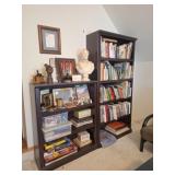 Two Bookcases, Games, Books, Lincoln Bust