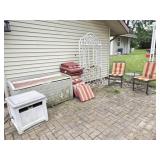 Patio Chairs, Deck Box, Hose Reel, Planter