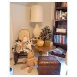 Matching MCM End Tables, Childs Rocker, Lamp