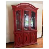 Lighted China Cabinet, Depression Glass, Kleenex
