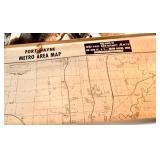 1973 Fort Wayne Map, Stainless Trash Can