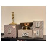 Baldwin Brass: Candlestick Holders, Pedestal Bowl