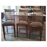 3 Cochrane Upholstered Seat Bar Stools