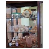 Depression Glass, Etched Tumblers, Cruets