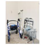Convalescent Aids: Rollator, Shower Seat, Walker