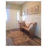 Church Pew, Wall Art, Rugs, Faux Flowers