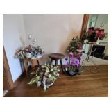 Plant Stand, Faux Plants, PIano Stool