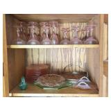 Pink Depression Glass, Uranium Glass