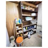 Shelving Units, Painting Supplies, Crock Pot