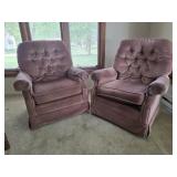 2 La-Z-Boy Swivel Rocker Occasional Chairs