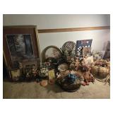 Framed Wall Art, Country Decor, Florals