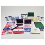22 US Coins Sets 1980s - 2000s: UC & Proofs