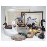 Wooden Duck Figures, Duck Prints