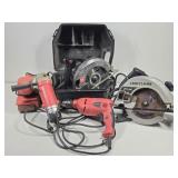 Craftsman Circular Saw, Hammer Drill, B&D Sander